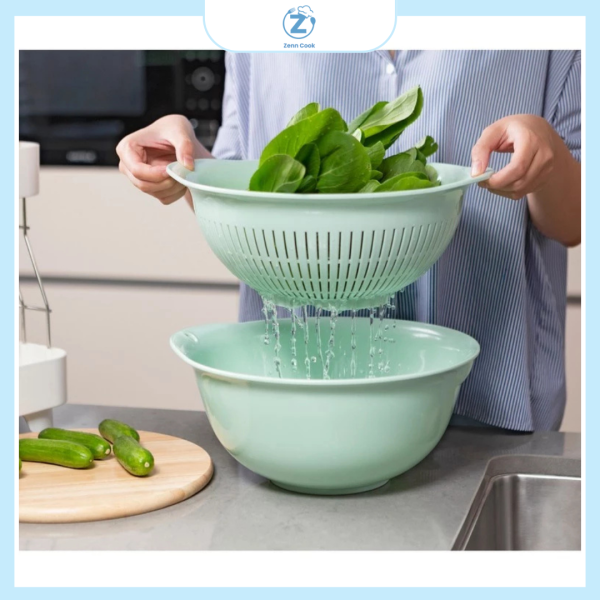 Bộ Thau Rổ Nhựa Cao Cấp - Ảnh 2