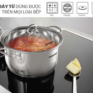 Đáy từ sử dụng được trên mọi loại bếp