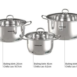 Bộ nồi gồm 3 món