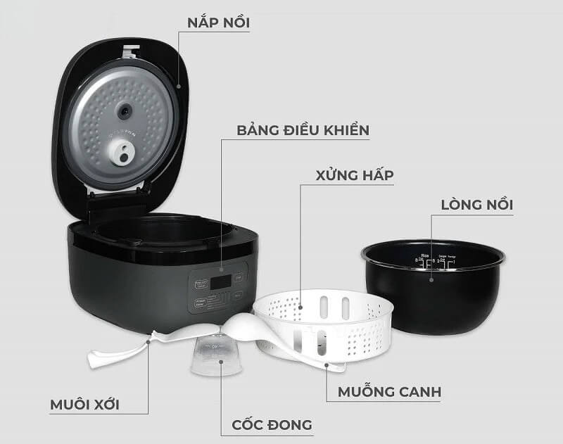Nguyên lý làm việc của nồi cơm điện hiện đại giúp nấu cơm nhanh và tiết kiệm điện