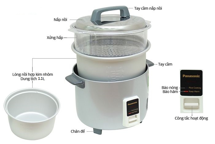 đồ xôi bằng nồi cơm điện