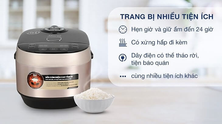 Nguyên lý làm việc của nồi cơm điện hiện đại giúp nấu cơm nhanh và tiết kiệm điện