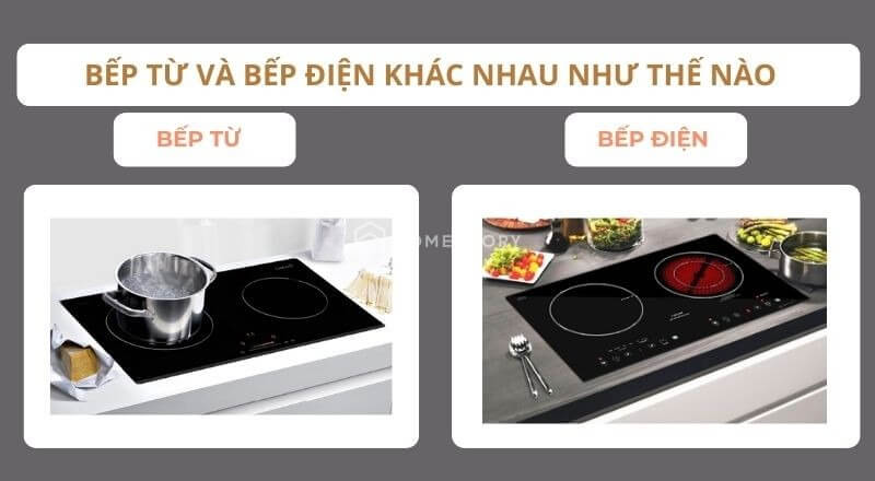 Bếp điện và bếp từ khác nhau như thế nào trong căn bếp hiện đại